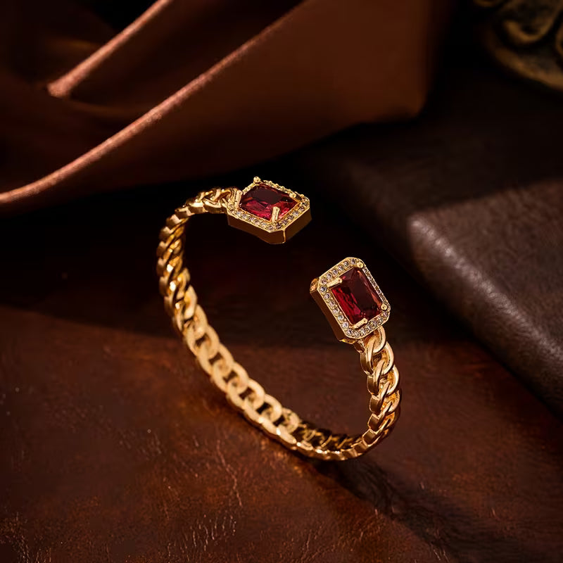 Veloria Ruby Åben Armbånd | Guld