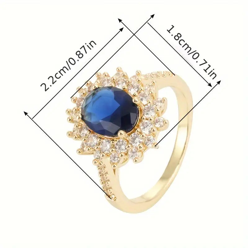 Vionne Saphirae Ring | Guld