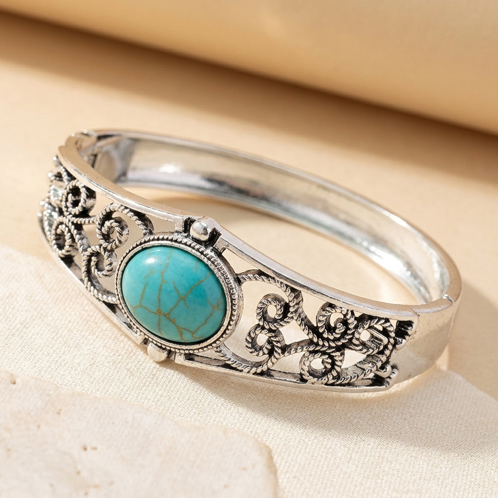 Alouette Vintage Crest Armbånd | Hvidguld