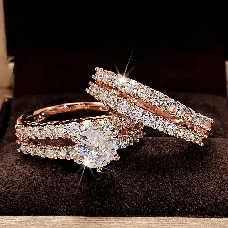 Eternal Radiance Ring Sæt | Guld