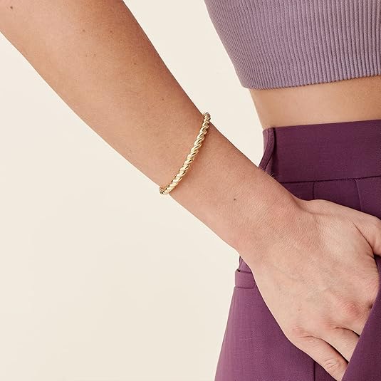 Twisted Armbånd | Guld