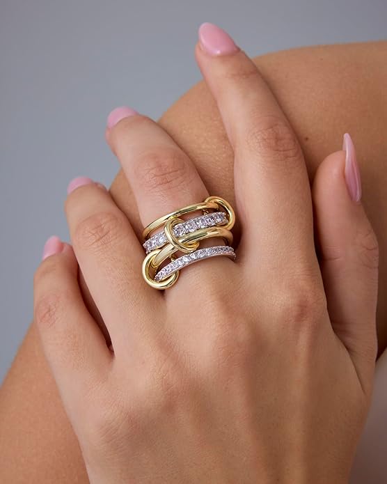 Interlock Stapleringe | Guld
