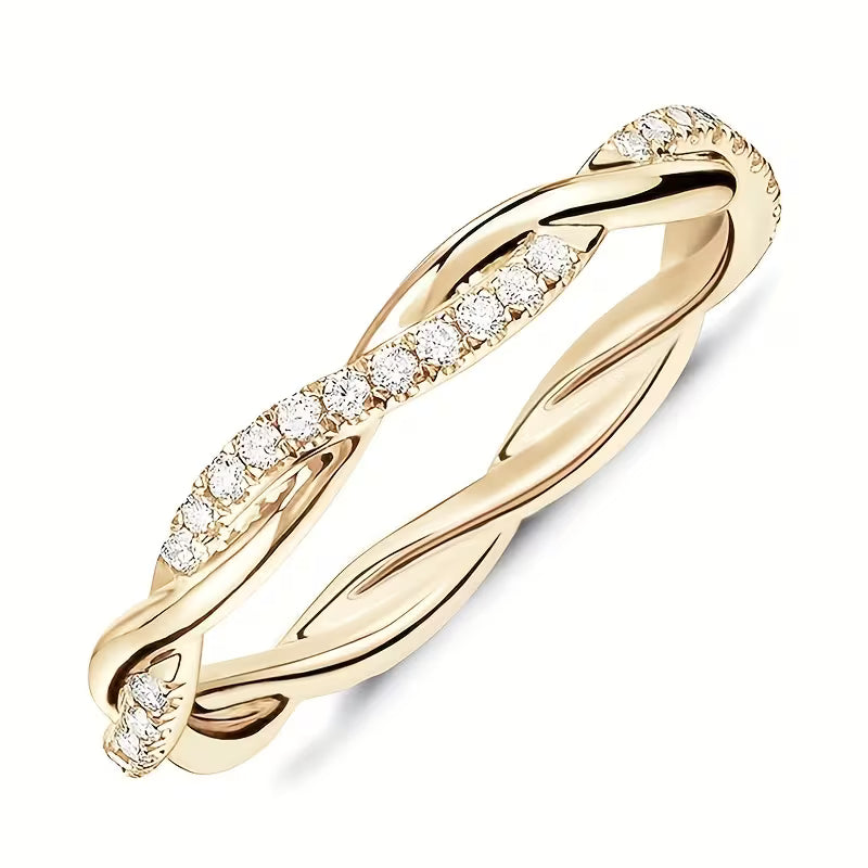 To Stil Accent Ring | Guld