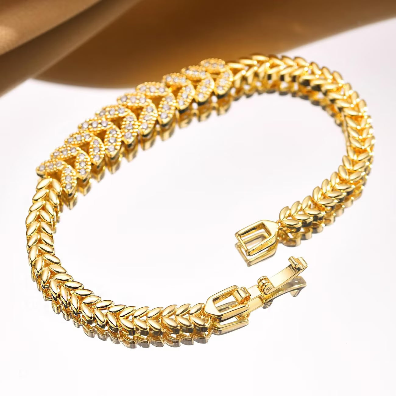 Everleaf Tennis Armbånd | Guld