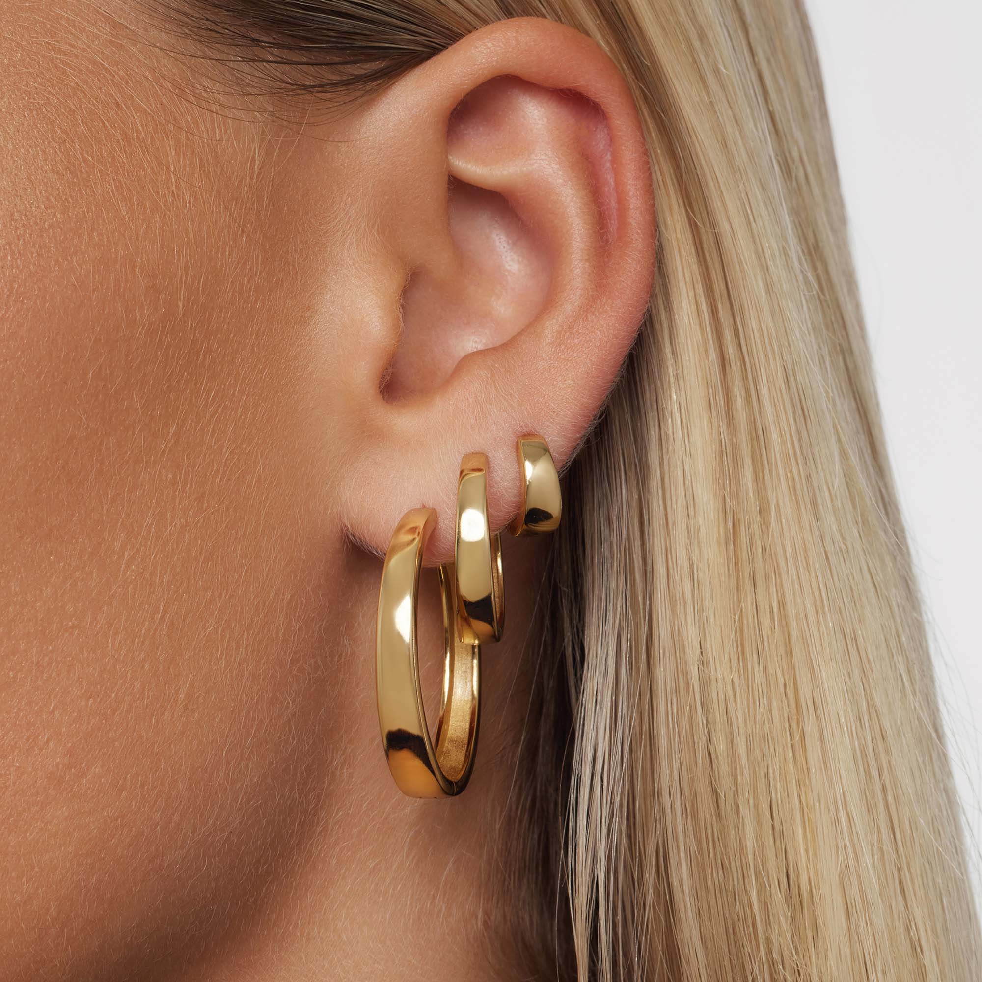 Gia Statement Hoops | Guld