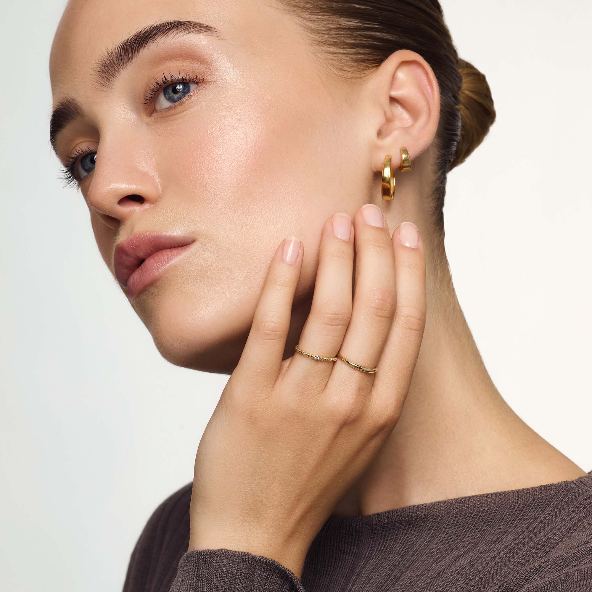 Slim Dome Ring | Guld