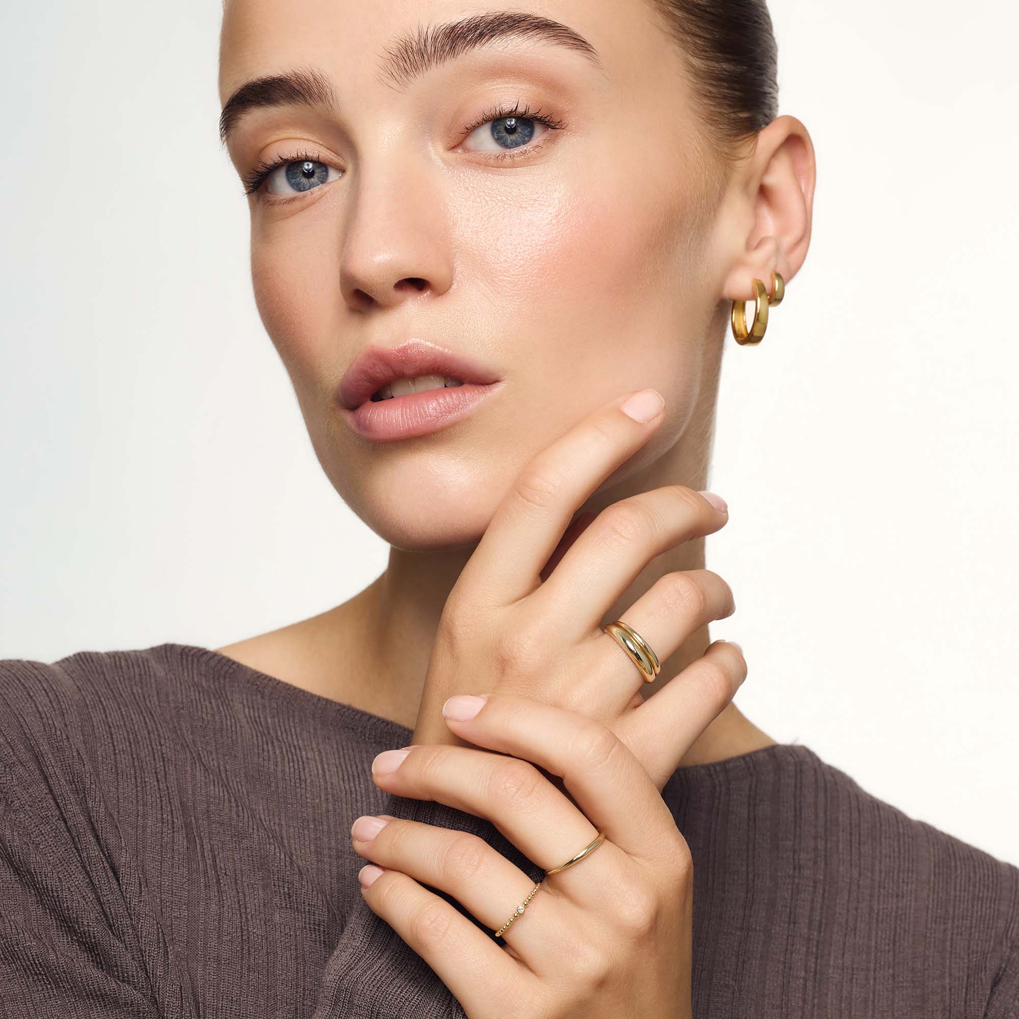 Gia Hoops | Guld