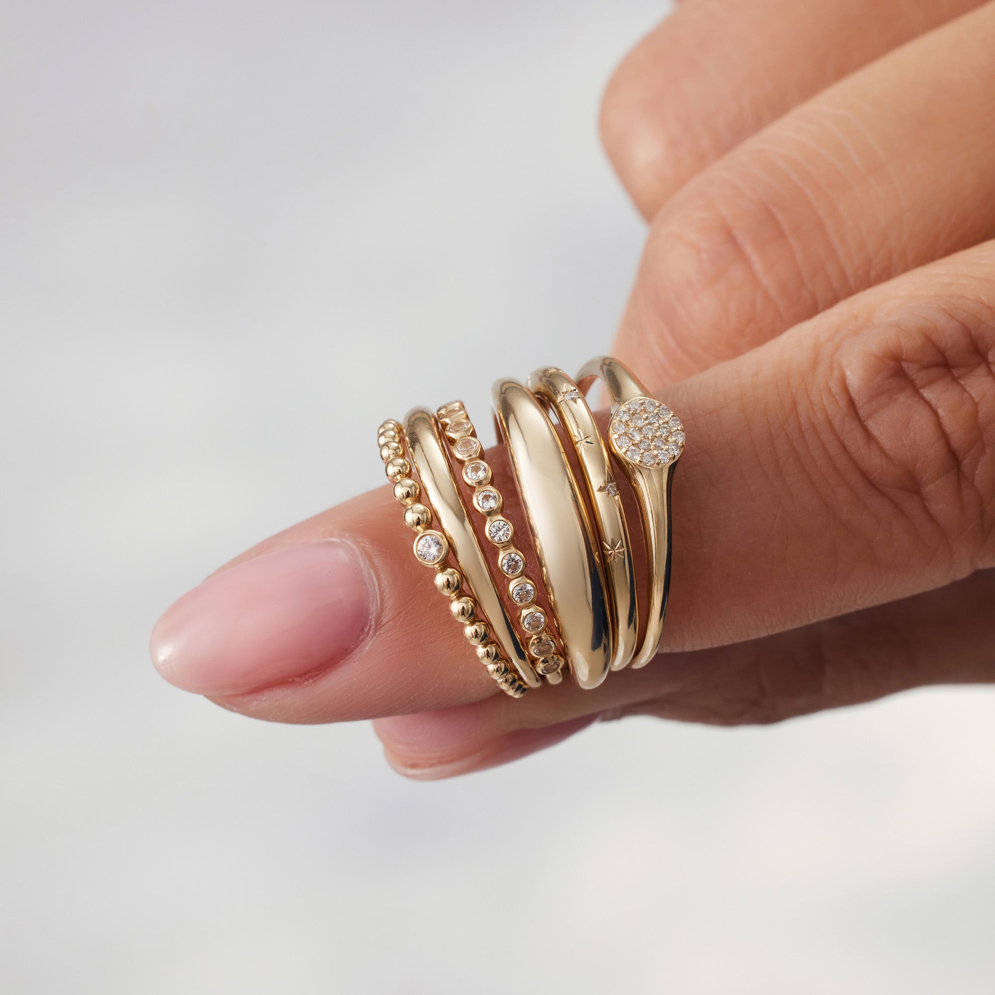 Slim Dome Ring | Guld