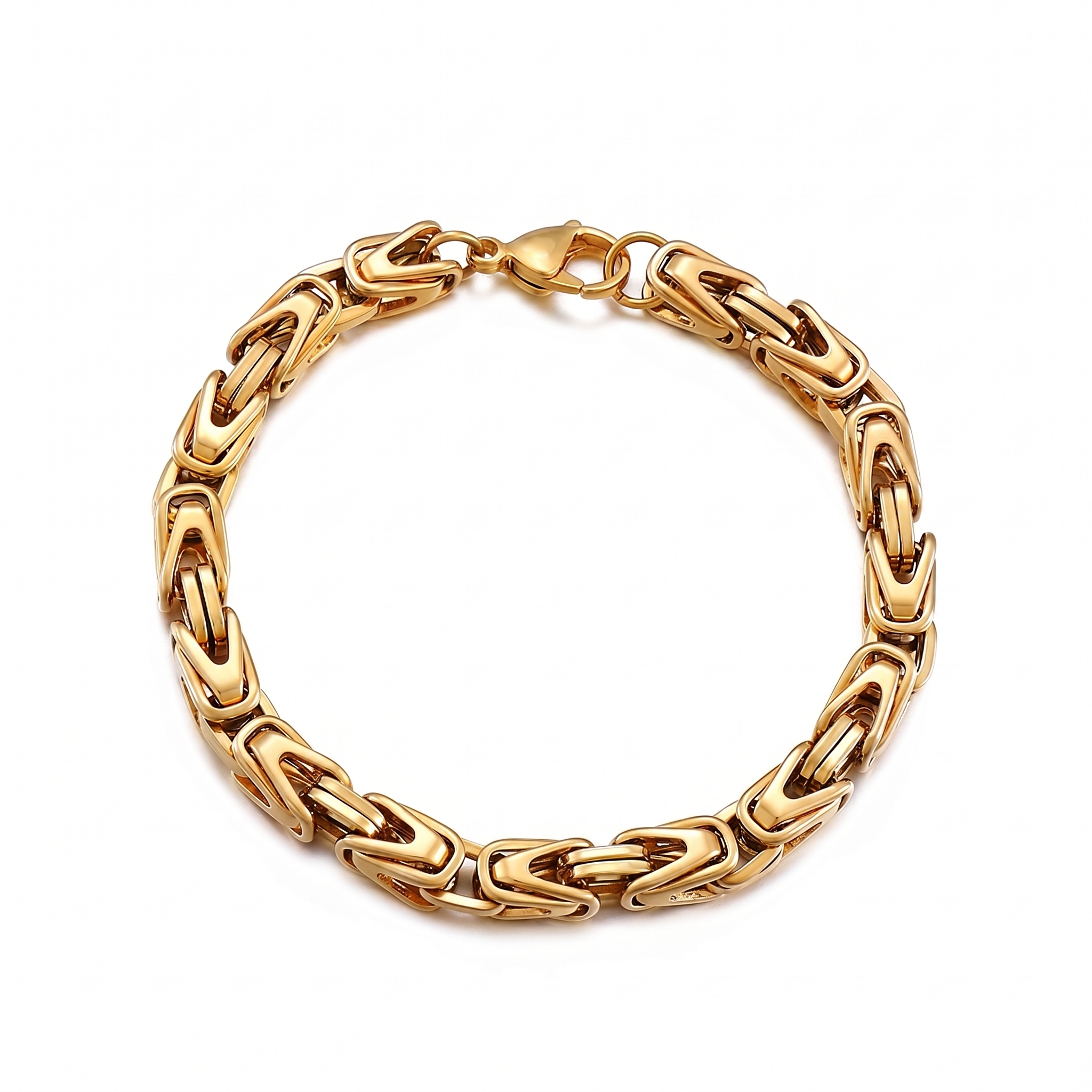 Lucian Crown Link Armbånd | Guld