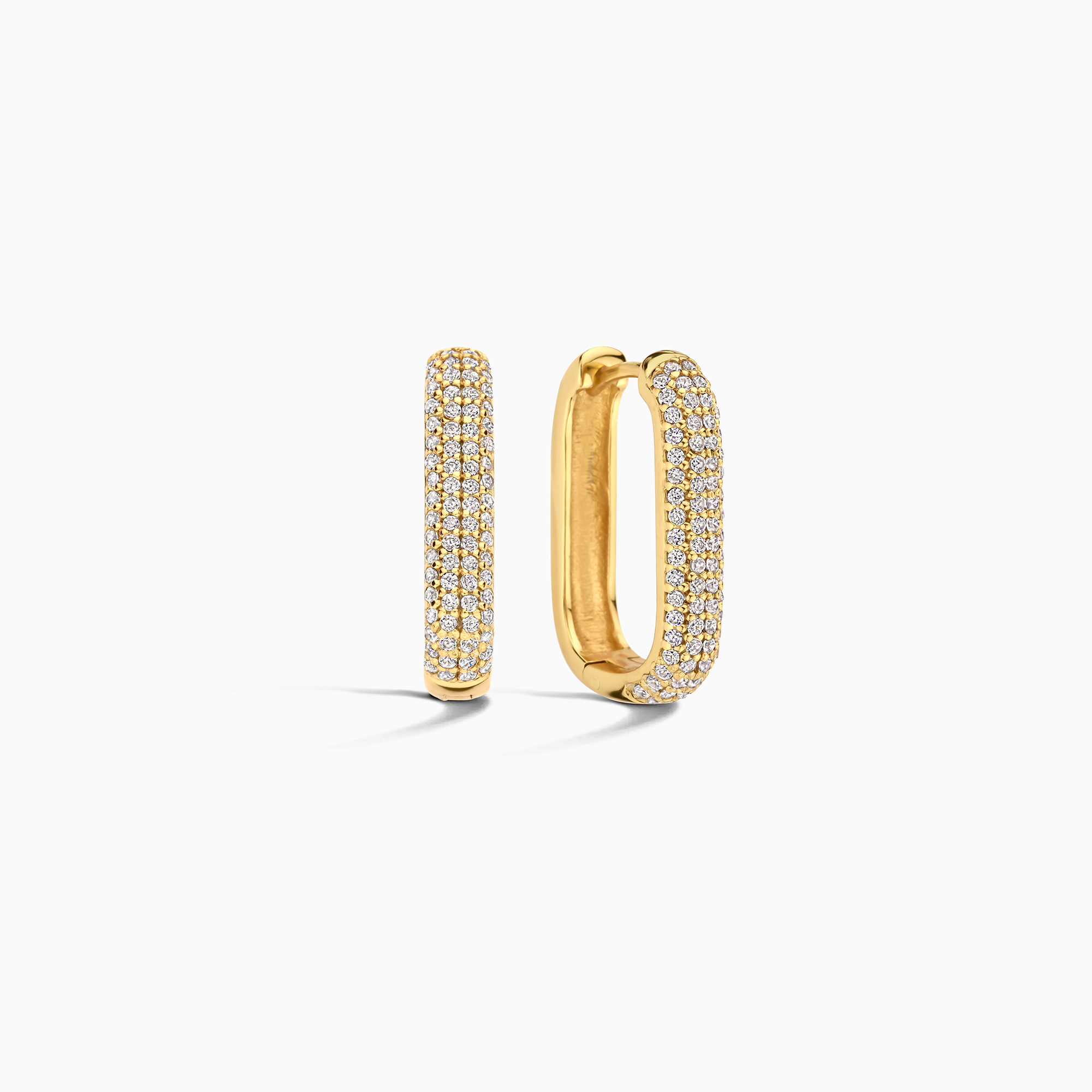 Ikon Pave Hoops | Guld