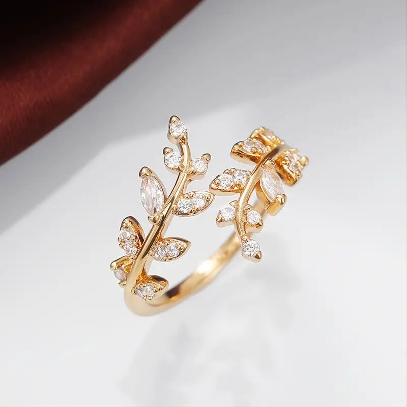Elegant Vine Guld Ring | Guld