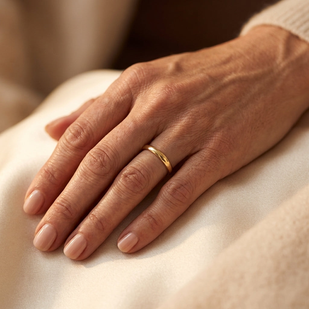 Slim Dome Ring | Guld