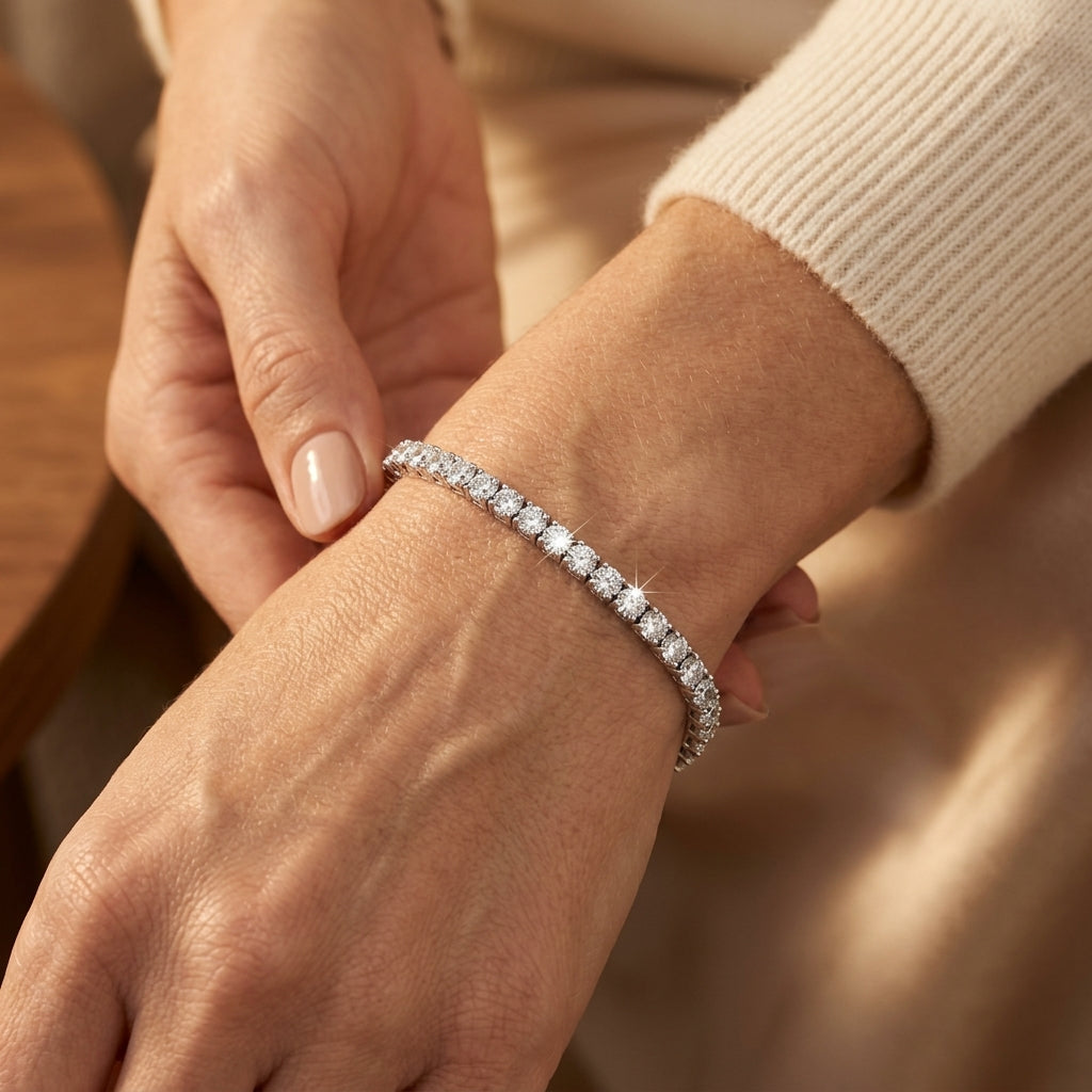 Tennisarmbånd | Hvidguld