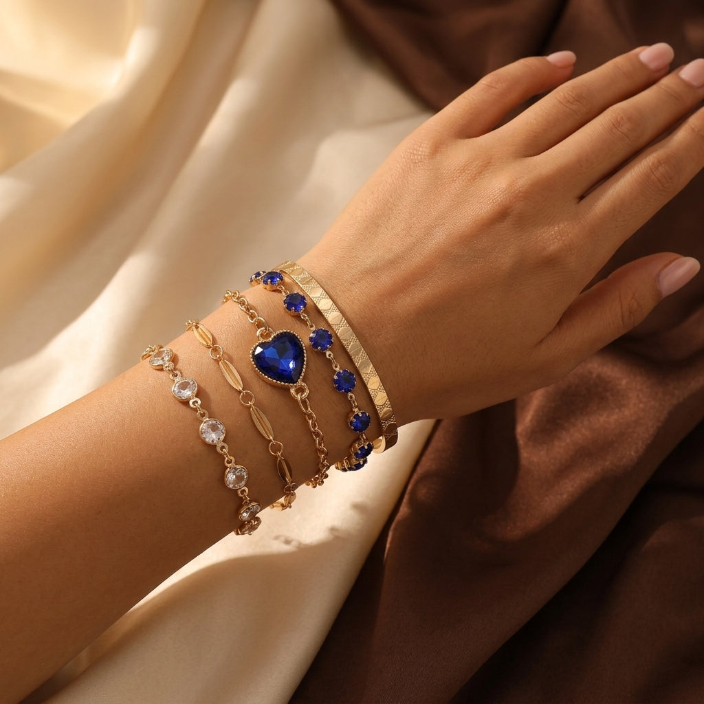 Aveline Northblue Armbåndsæt | Guld