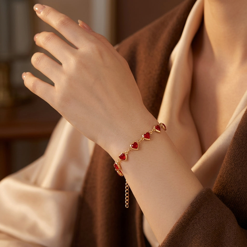 Ophelyra Garnetelle Armbånd | Guld