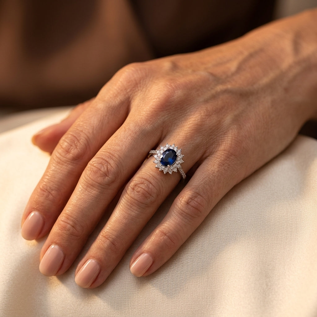 Vionne Saphirae Ring | Guld