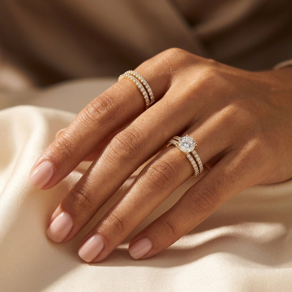Eternal Radiance Ring Sæt | Guld