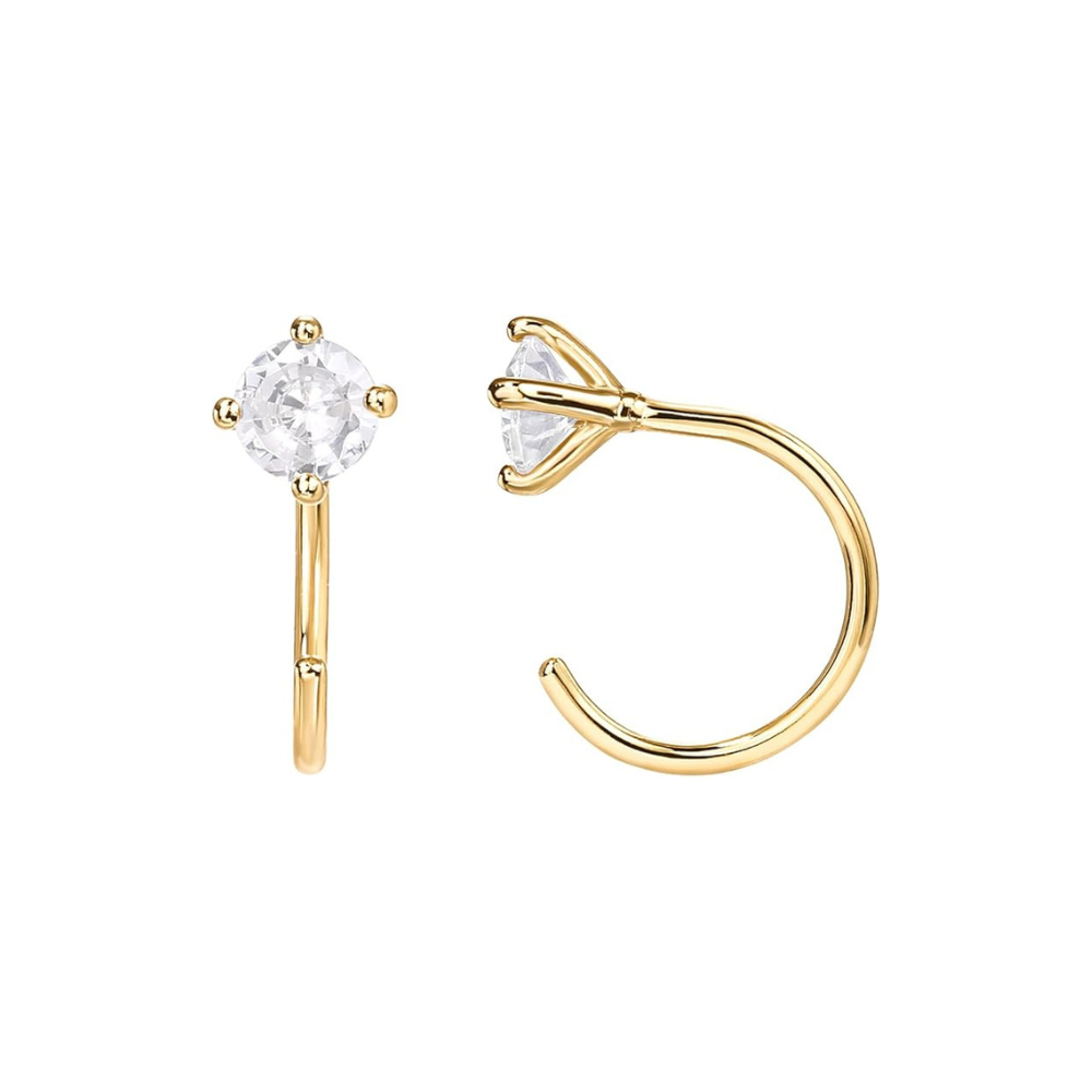 Spark Tip Hoops | Guld