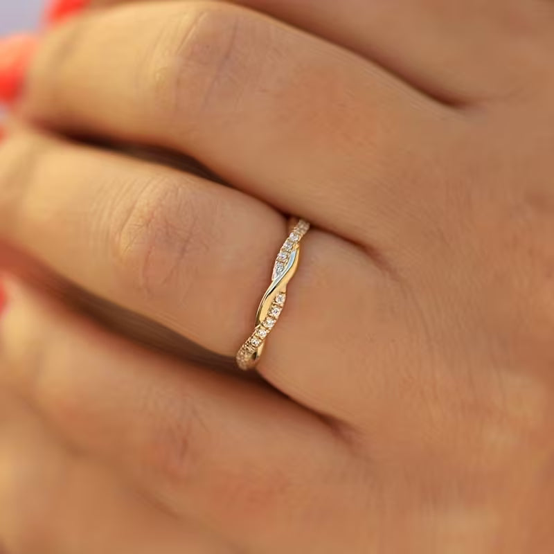 To Stil Accent Ring | Guld