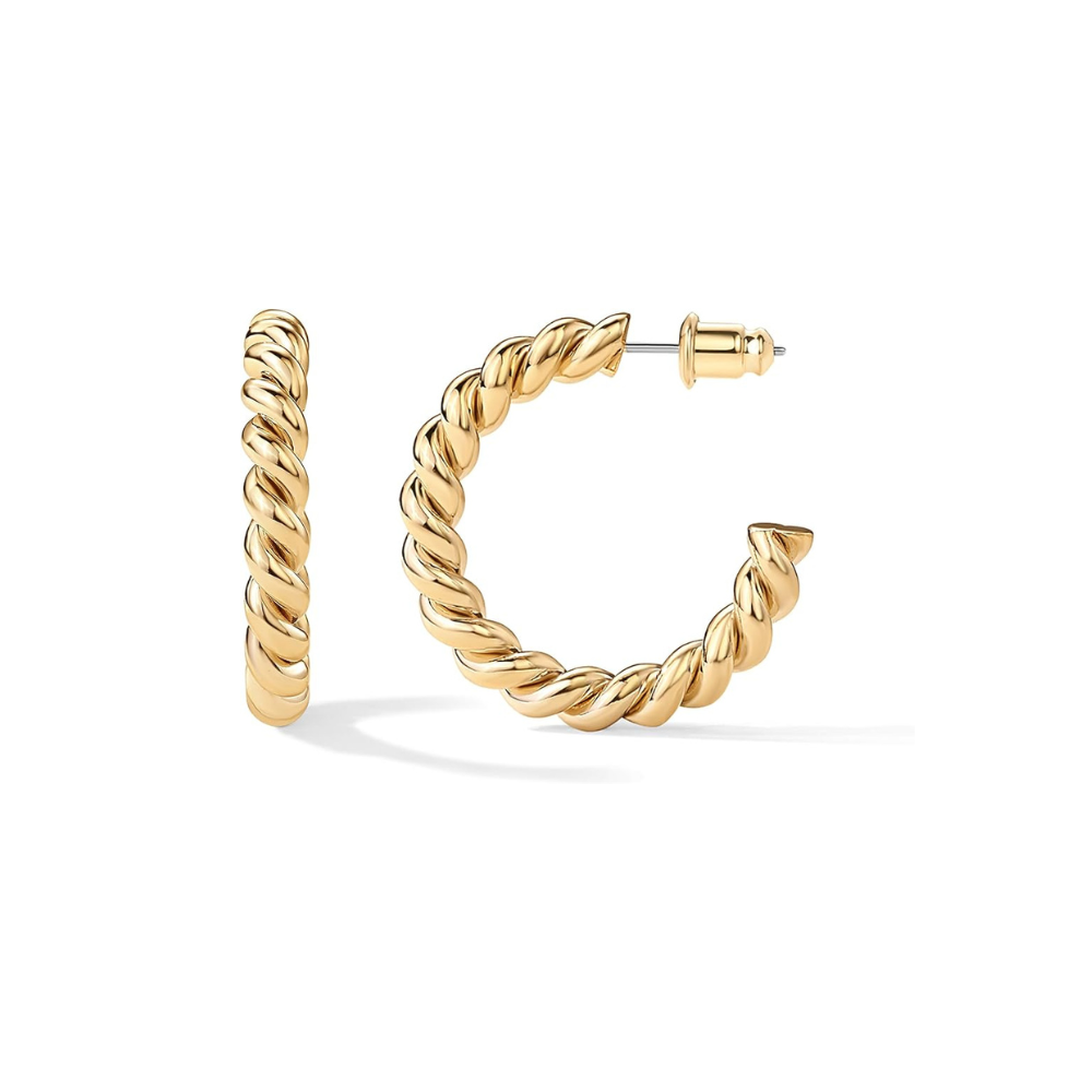 Sejltwist Øreringe | Guld