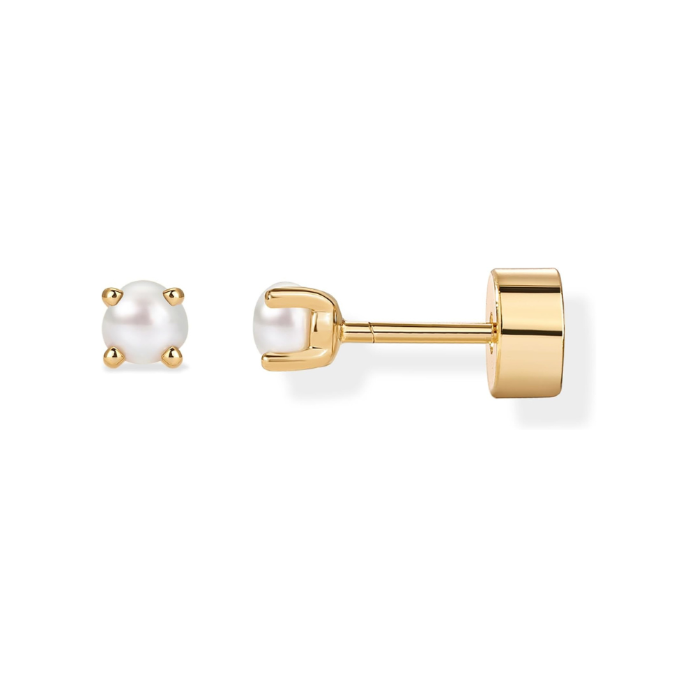 Delikate Perle Ørestikker | Guld