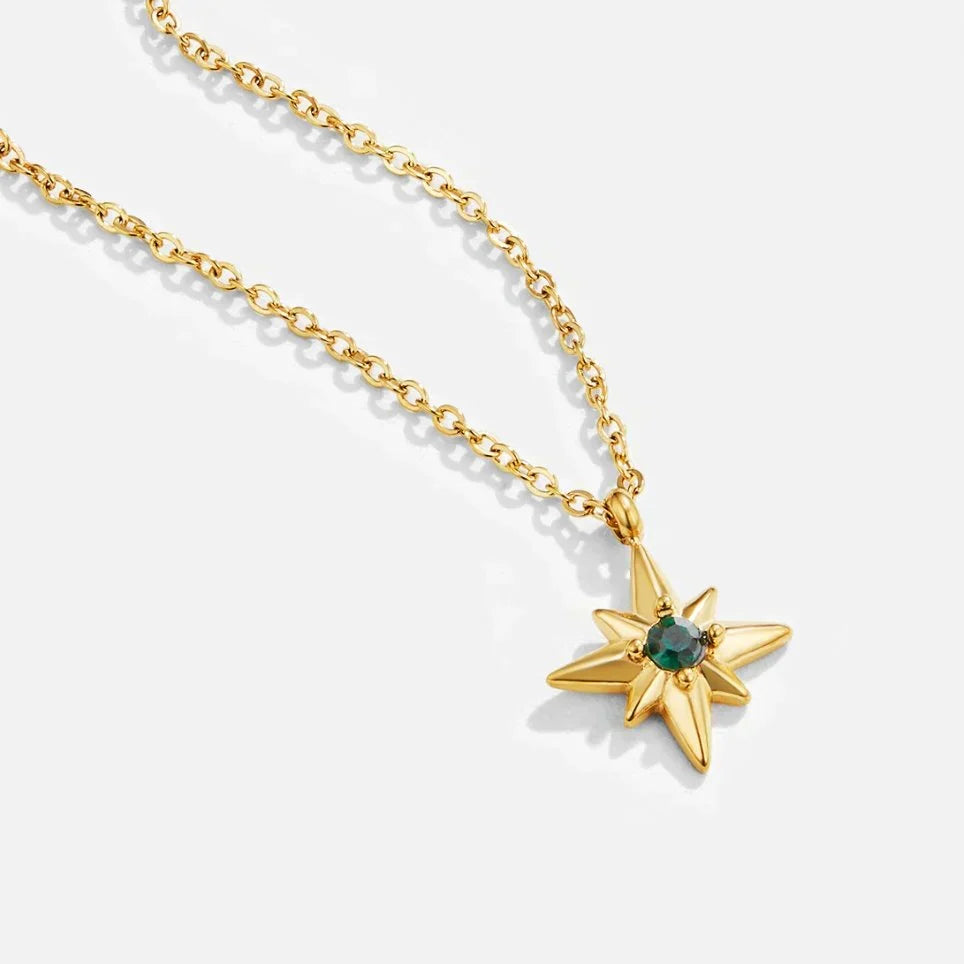 Estelle Celestial Gem Halskæde | Guld