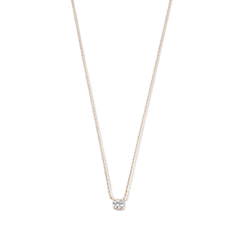 Cléa Moissanite Sten Halskæde | Guld