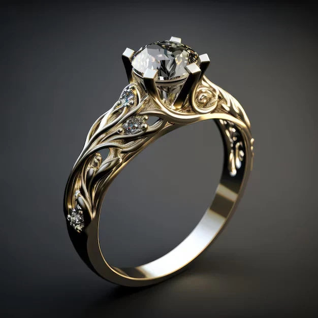 Udsøgt Eksotisk Zirkonia Ring | Guld