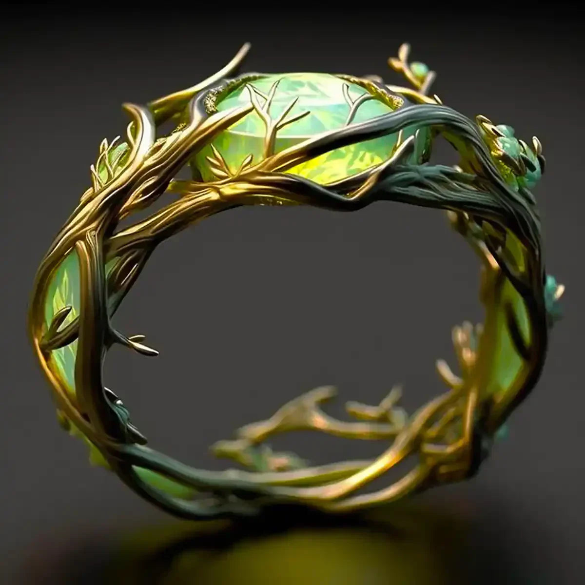 Verdant Bloom Ring | Guld