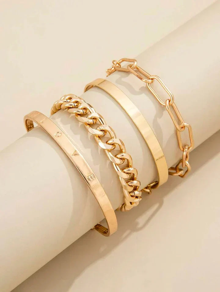 Elan Mercer Armbåndsæt | Guld