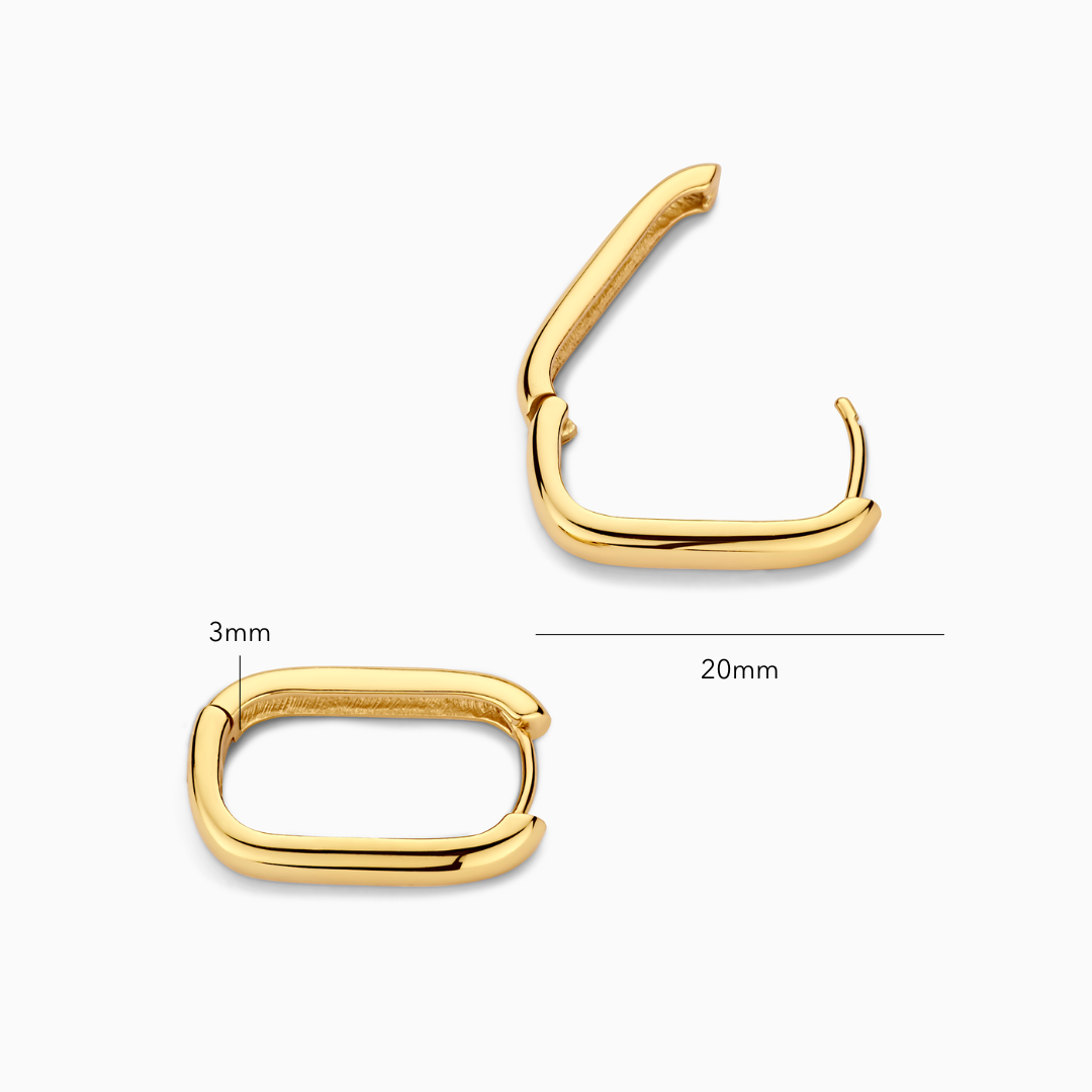 Ikon Hoop Øreringe | Guld