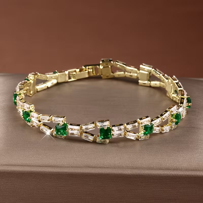 Verde Link Tennisarmbånd | Guld