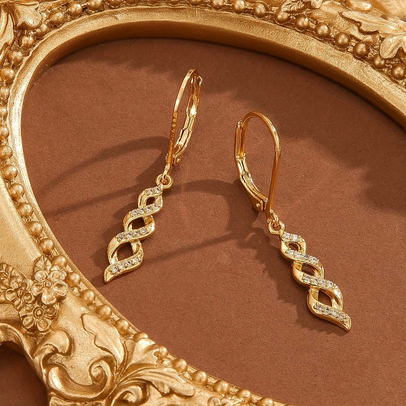 Shimmer Twist Ava Øreringe | Guld