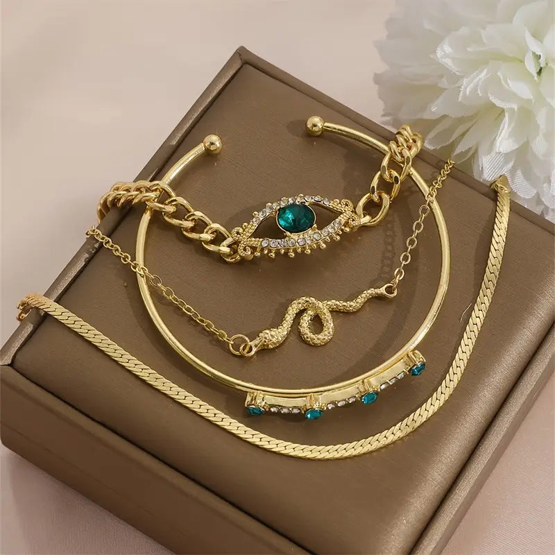 Serpina Veyra Armbåndssæt | Guld