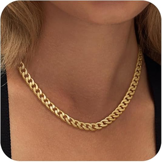 Chunky Cuban Link Halskæde | Guld