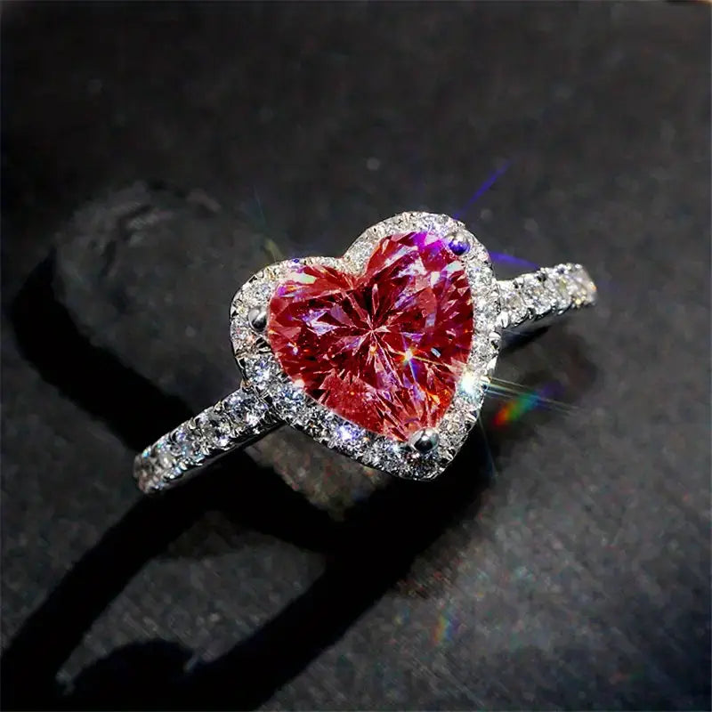 Delara Carmessia Ring | Hvidguld