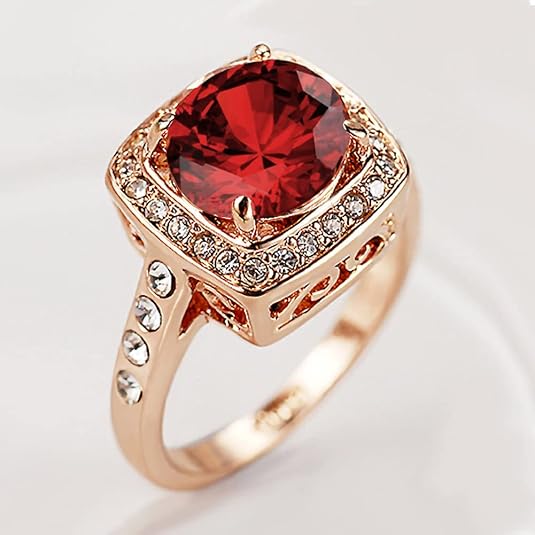 Ruby Halo Statement Ring | Rosaguld