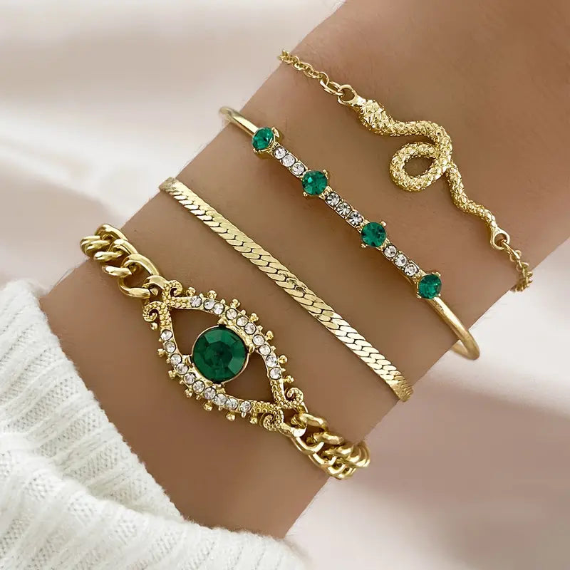 Serpina Veyra Armbåndssæt | Guld