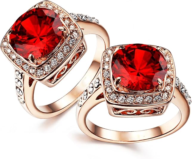 Ruby Halo Statement Ring | Rosaguld