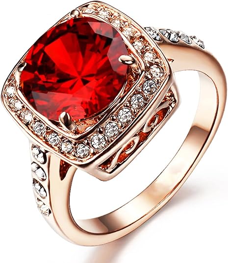 Ruby Halo Statement Ring | Rosaguld
