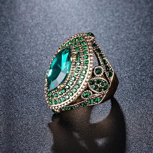 Emerald Regent Ring | Guld
