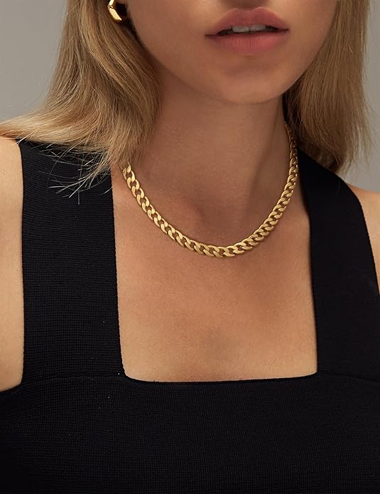Chunky Cuban Link Halskæde | Guld