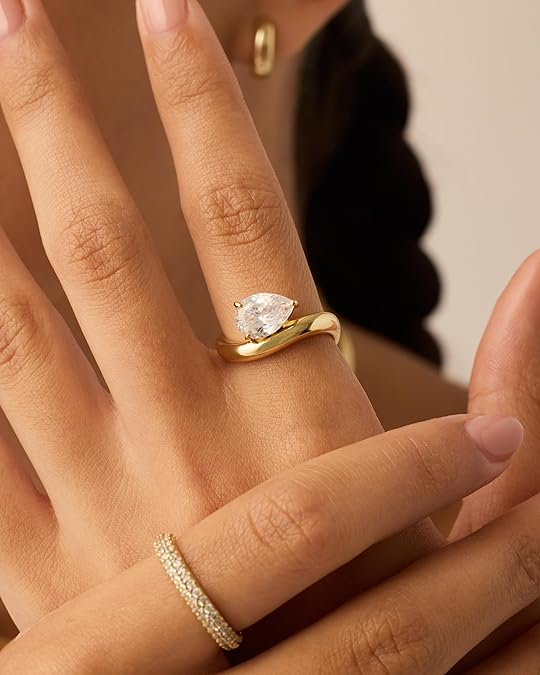 Bølget Løfte Ring | Guld