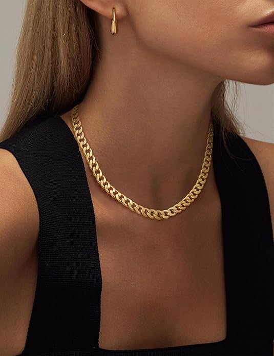 Chunky Cuban Link Halskæde | Guld