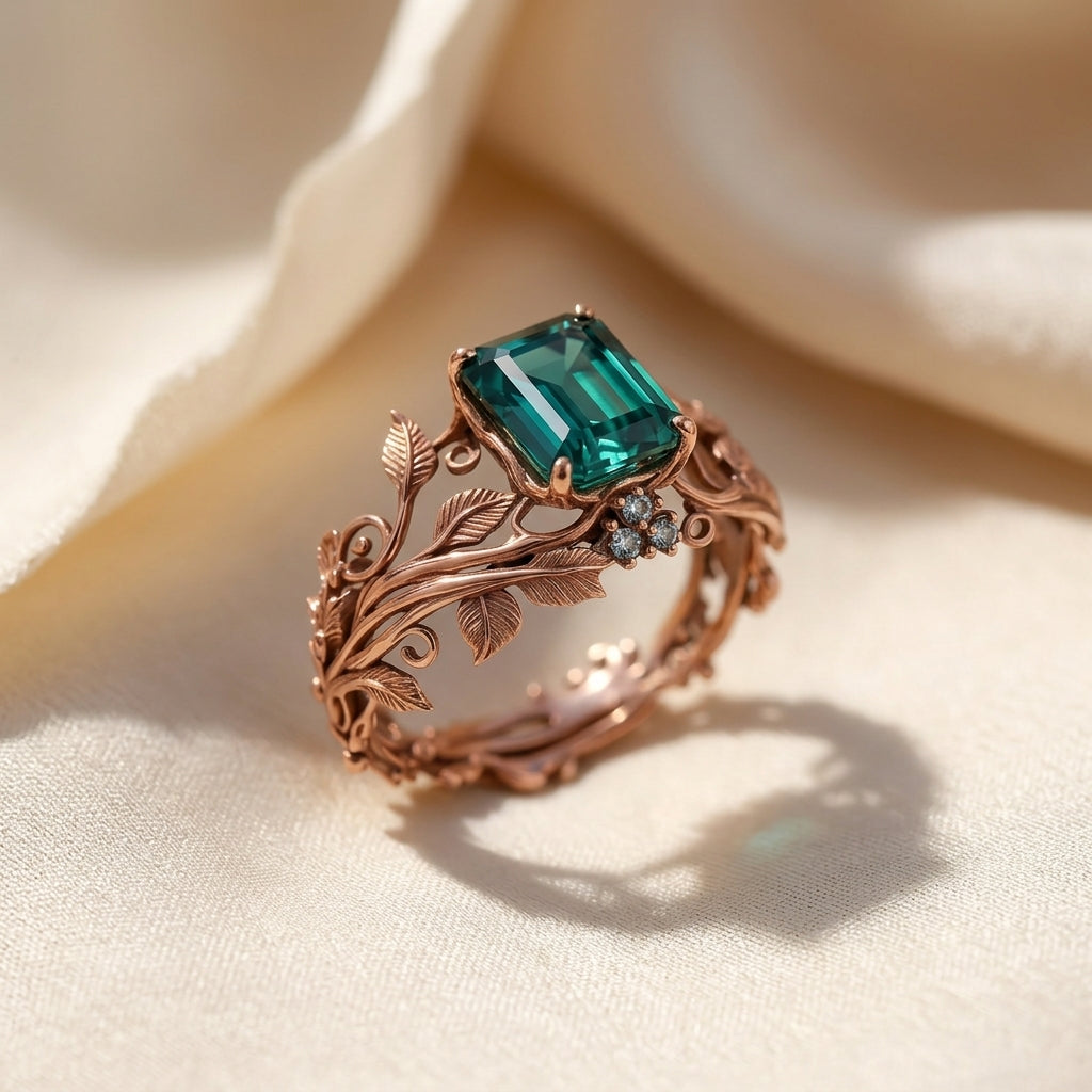 Forestlight Krystalring | Roséguld