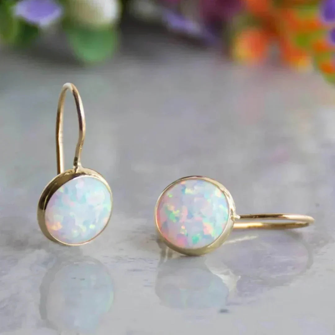 Antikke Opal Glow Øreringe | Guld