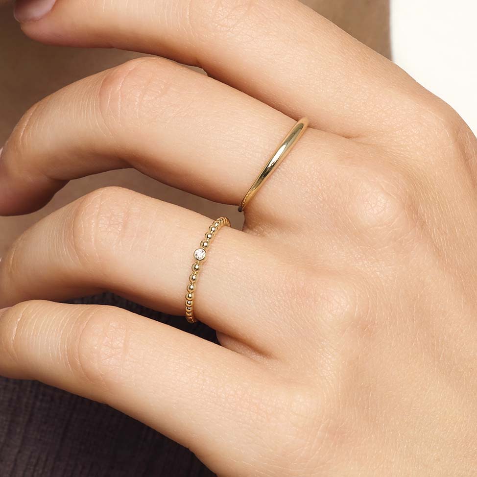 Slim Dome Ring | Guld