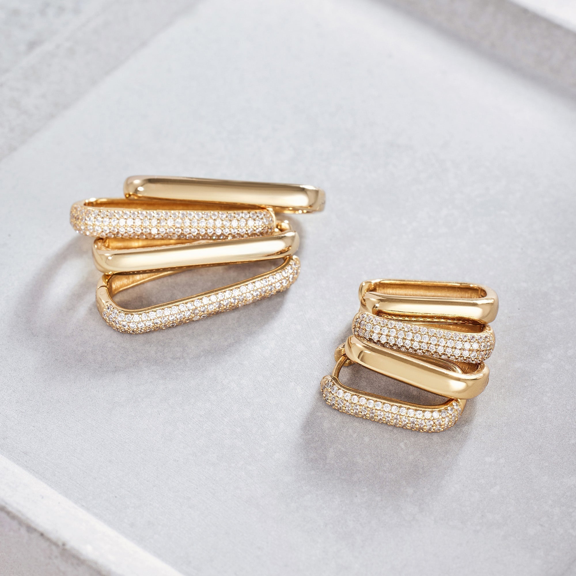 Ikon Hoop Øreringe | Guld