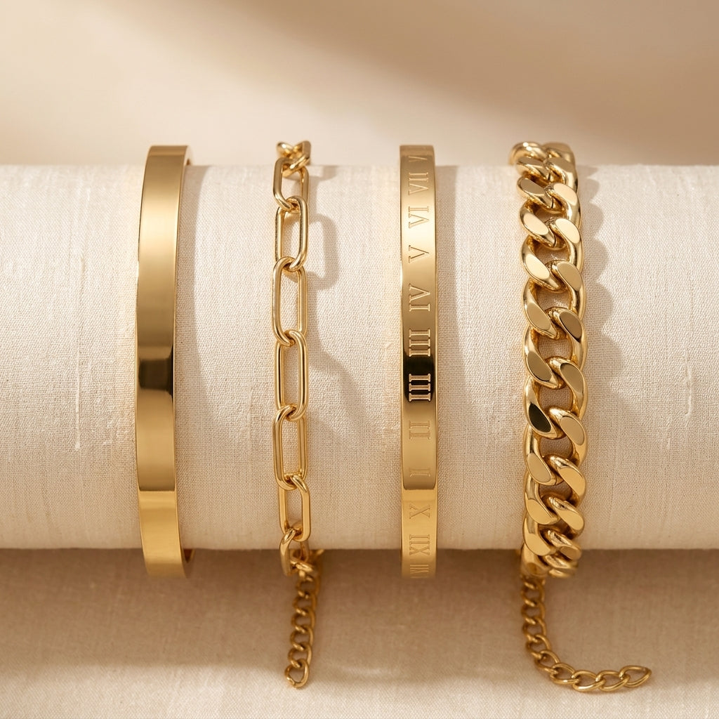 Elan Mercer Armbåndsæt | Guld