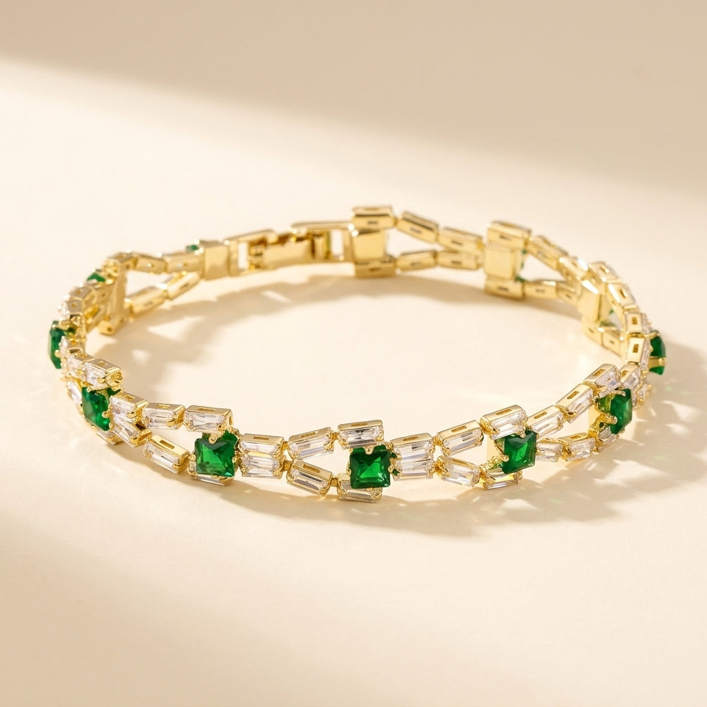 Verde Link Tennisarmbånd | Guld